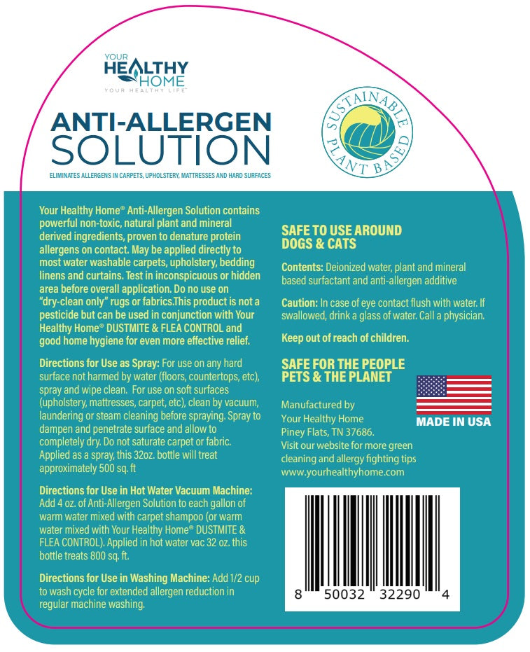 Allergy & Asthma Allergen Cleaning Spray. Plant based Ingredients to Clean Allergens from Bedding, Furniture, Carpets, Rugs, Window curtains, and more. Natural, Non-Toxic. Made in the USA