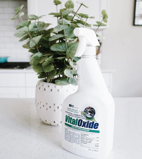 Vital Oxide Disinfectant, Deodorizer, Cleaner, Food-Contact Sanitizer, Virucide – EPA Registered – Kills Mold & Mildew, Eliminates Odors