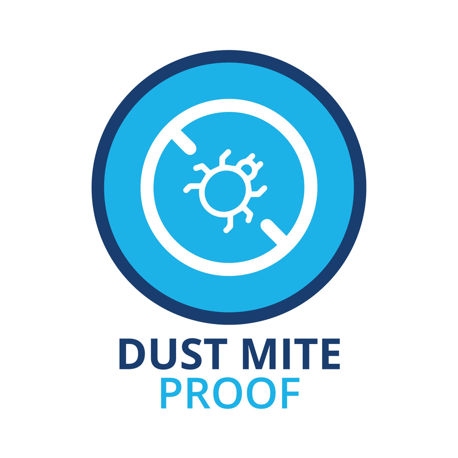 Waterproof Dust Mite and Bed Bug Proof Pillow Cover 2 Pack