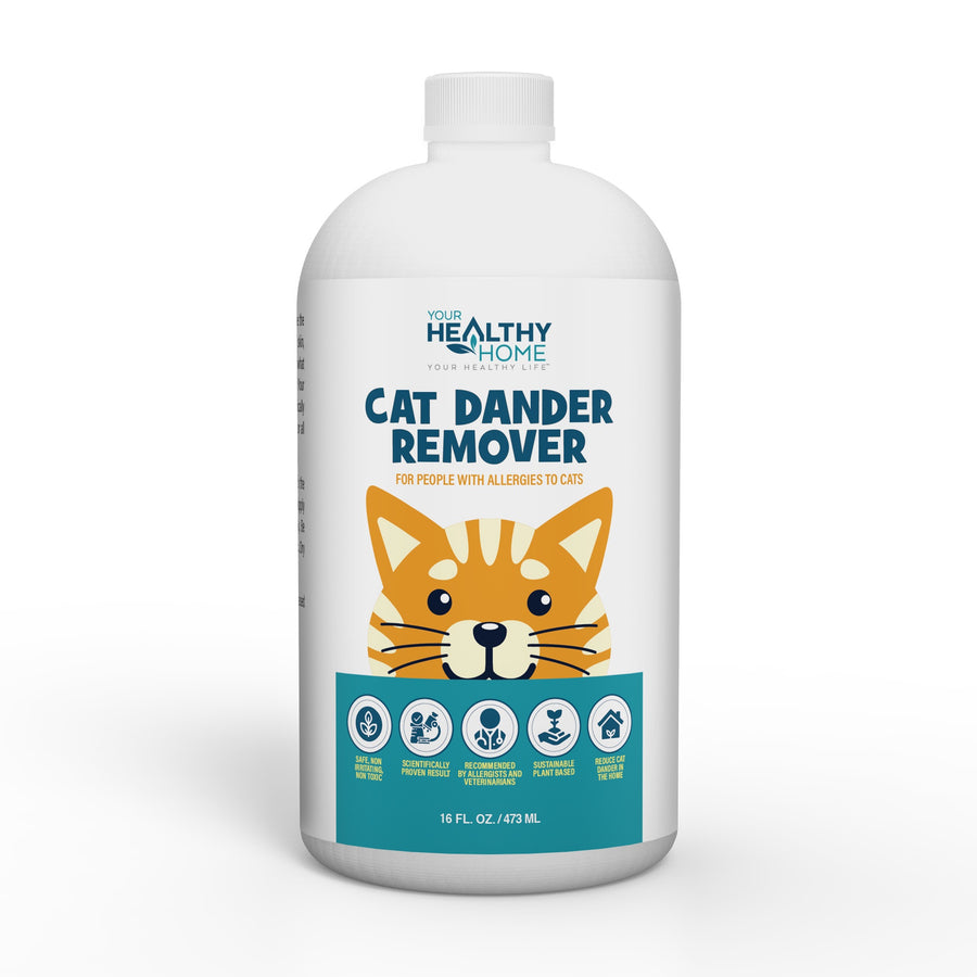 Cat Dander Remover & Allergy Relief Spray| All Natural  Effective Treatment for Cat Allergies| Vet Recommend, Cruelty Free & Made in USA